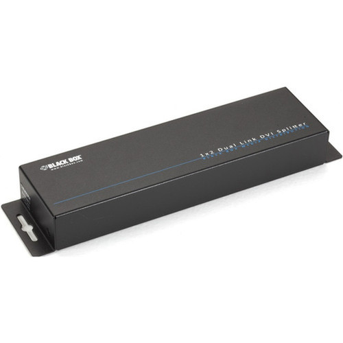 Black Box Dual-Link DVI-D Splitter 1 x 2 - 300 MHz to 300 MHz - DVI In - DVI Out - Serial Port VSP-DLDVI1X2