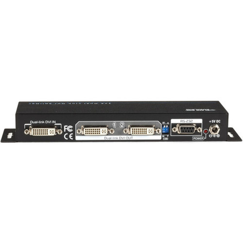 Black Box Dual-Link DVI-D Splitter 1 x 2 - 300 MHz to 300 MHz - DVI In - DVI Out - Serial Port VSP-DLDVI1X2