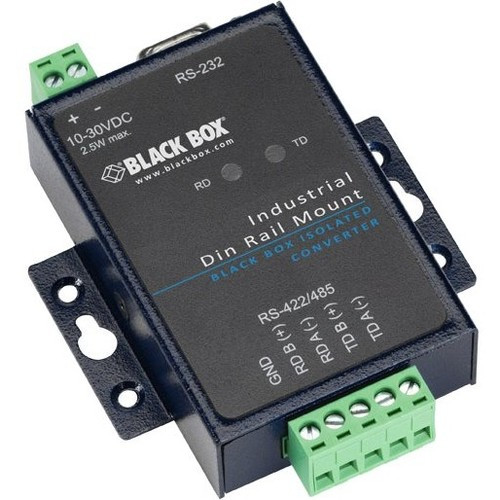 Black Box Industrial RS-232 to RS-485/422 Converter - Rail-mountable (Fleet Network)