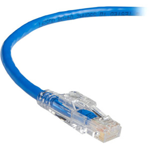 Black Box GigaTrue 3 CAT6 550-MHz Lockable Patch Cable (UTP), Blue, 7-ft. (2.1-m) - 7 ft Category 6 Network Cable for Network Device - (Fleet Network)