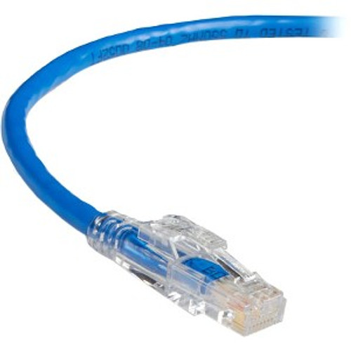 Black Box GigaTrue 3 CAT6 550-MHz Lockable Patch Cable (UTP), Blue, 4-ft. (1.2-m) - Category 6 for Network Device - Patch Cable - 4 ft (Fleet Network)