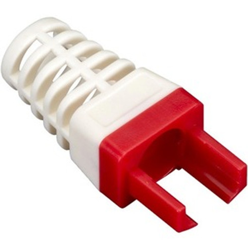 Black Box EZ-RJ45 CAT6 Strain-Relief Boot, 25-Pack, Red - Red - 25 Pack - Rubber (Fleet Network)