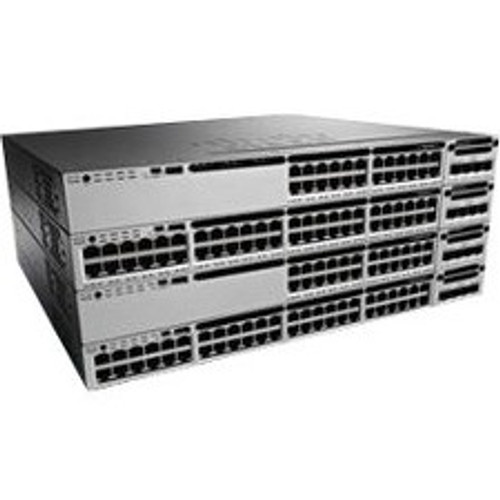 Cisco Catalyst 3850 48 Port PoE IP Base Refurbished - Refurbished - Manageable - Modular - 3 Layer Supported - 1U High - - Lifetime (Fleet Network)
