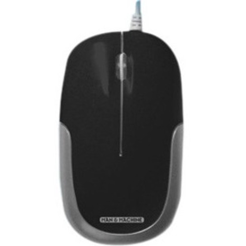 Man & Machine C Mouse - Cable - Black, Silver - USB - 1000 dpi - Scroll Wheel - 2 Button(s) - Symmetrical (Fleet Network)