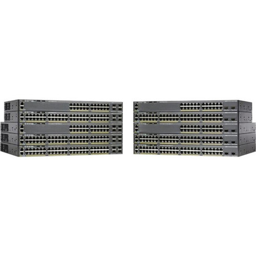 Cisco Catalyst 2960X-24PS-L Ethernet Switch - Refurbished - Manageable - 2 Layer Supported - 1U High - Rack-mountable Desktop - WS-C2960X-24PSL-RF