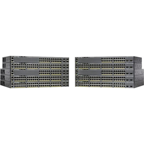 Cisco Catalyst 2960X-24PS-L Ethernet Switch - Refurbished - Manageable - 2 Layer Supported - 1U High - Rack-mountable, Desktop - (Fleet Network)