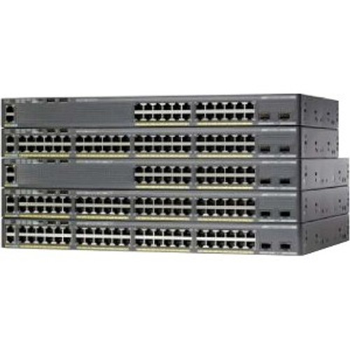 Cisco Catalyst 2960X-48TS-L Ethernet Switch - Refurbished - Manageable - 2 Layer Supported - 1U High - Rack-mountable, Desktop - (Fleet Network)