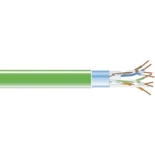 Black Box Cat5e STP Network Cable - 1000 ft Category 5e Network Cable for Network Device - Bare Wire - Bare Wire - Shielding - Green EVNSL0507A-1000
