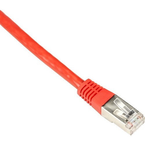 Black Box CAT6 250-MHz Shielded, Stranded Cable SSTP (PIMF), PVC, Red, 1-ft. (0.3-m) - 1 ft Category 6 Network Cable for Network - 1 x (Fleet Network)