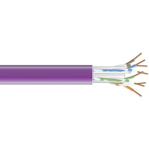 Black Box GigaTrue 550 CAT6, 550-MHz Solid Bulk Cable, PVC, Violet, 1000-ft. (304.8-m) - 1000 ft Category 6 Network Cable for Network (Fleet Network)