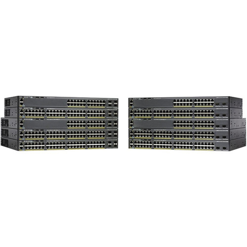 Cisco Catalyst 2960X-48FPD-L Ethernet Switch - Refurbished - Manageable - 2 Layer Supported - 1U High - Rack-mountable, Desktop - (Fleet Network)
