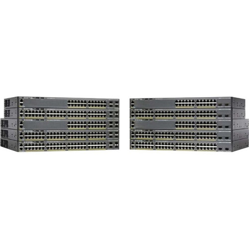 Cisco Catalyst 2960X-48LPD-L Ethernet Switch - Refurbished - Manageable - 3 Layer Supported - Rack-mountable - Lifetime Limited (Fleet Network)
