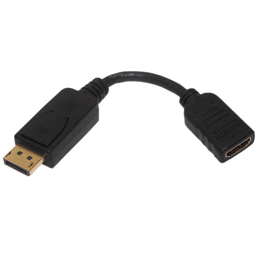 6 inch DisplayPort Male to HDMI Female Adapter - Black (FN-AD-DP-HDMI)