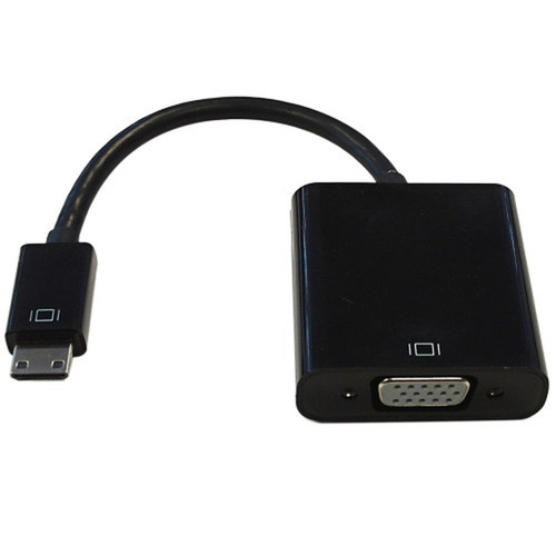 6 inch Mini-HDMI Male to VGA Female  35mm Female Adapter - Black - Digital CameraCamcorder to VGA Display FN-AD-HDMIC-VGA