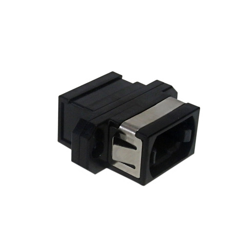 MPO Fiber Coupler for Cross Wiring (Key Up to Key Up) Panelmount, Black (FN-FO-AD1001)
