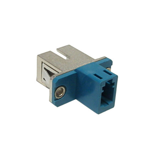 LCSC Fiber Hybrid Coupler FF Singlemode Simplex Ceramic Blue FN-FO-AD609