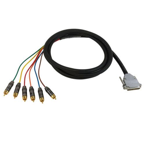 15ft Premium Phantom DB25 M to 6xRCA M 6-channel Snake cable THX pinout FN-S6-25-RCA-15