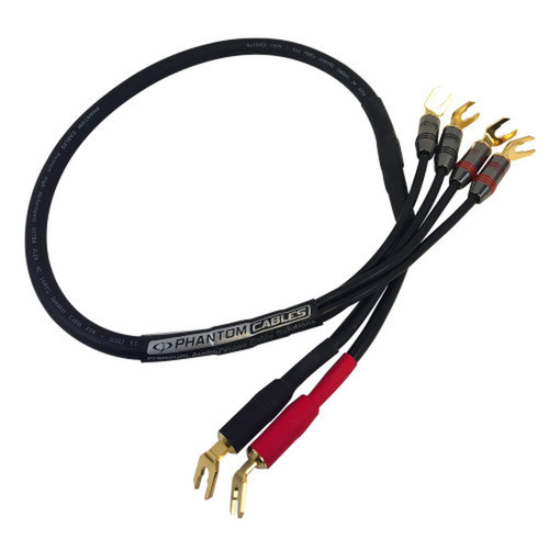 25ft Premium  Spade Lug Bi-Wire Speaker Cable 14AWG FT4 FN-SP-S2S4C-25