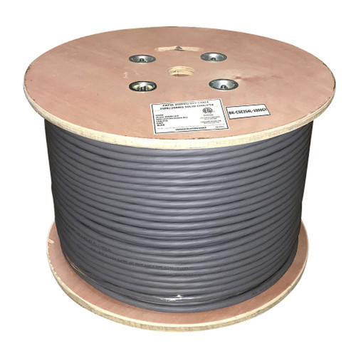 1000ft 25 Pair Cat5e Solid UTP FT4CMR Bulk Cable - Grey FN-BK-C5E254L-1000GY