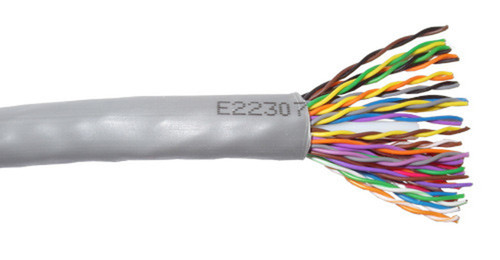 1000ft 25 Pair Cat5e Solid UTP FT4CMR Bulk Cable - Grey FN-BK-C5E254L-1000GY