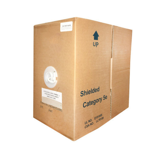 1000ft 4 Pair Cat5e 350MHz Stranded Shielded STP FT4CMR Bulk Cable - White FN-BK-C5EST-4WHS