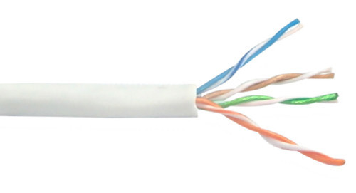 500ft 4pr Cat6A 10Gig UTP stranded 28AWG ultra-thin bulk cable FT4 - White FN-BK-C6ASTU-4WH-500