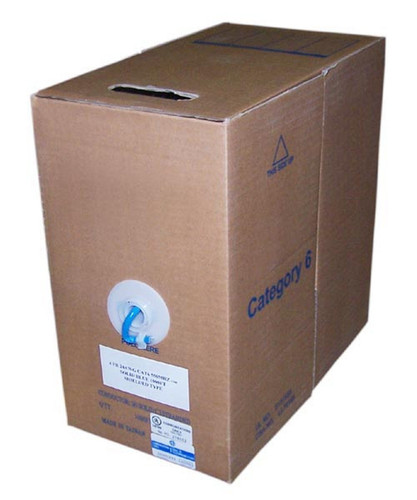 1000ft 4 Pair Cat6 550MHz Stranded Shielded STP FT4CMR Bulk Cable - Blue FN-BK-C6ST-4BLS