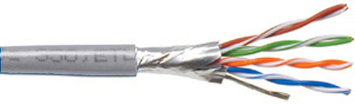 1000ft 4 Pair Cat6 550MHz Stranded Shielded STP FT4CMR Bulk Cable - Grey FN-BK-C6ST-4GYS