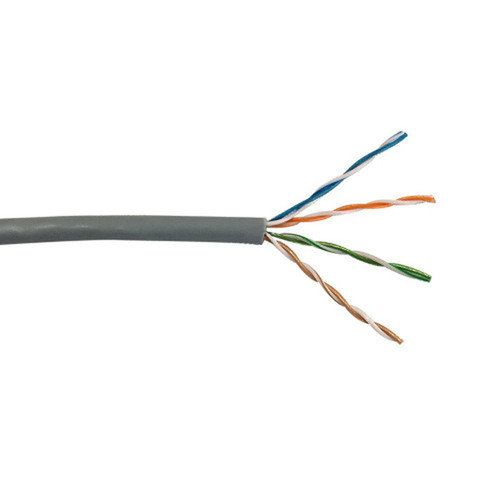 500ft 4pr Cat6 10Gig UTP stranded 28AWG ultra-thin bulk cable FT4 - Grey FN-BK-C6STU-4GY-500