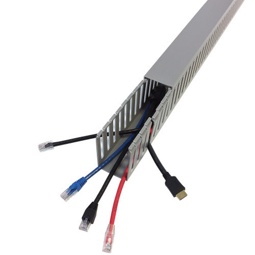 6ft Plastic Wiring Duct with Cover 2x3 - Grey FN-WD-2030-GY