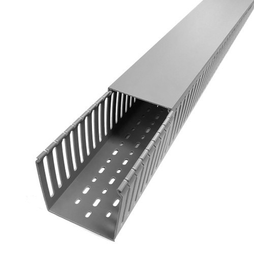 6ft Plastic Wiring Duct with Cover 4x4 - Grey FN-WD-4040-GY