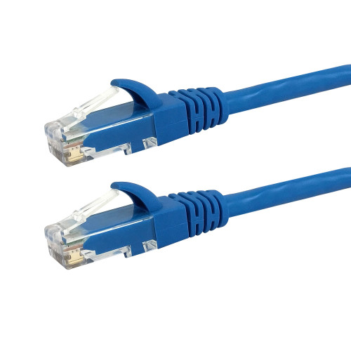 1ft RJ45 Cat5e 350MHz Molded Patch Cable - Blue (FN-CAT5E-01BL)