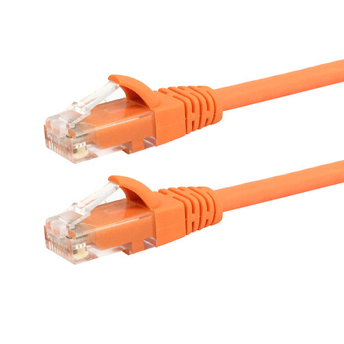 1ft RJ45 Cat5e 350MHz Molded Patch Cable - Orange (FN-CAT5E-01OR)