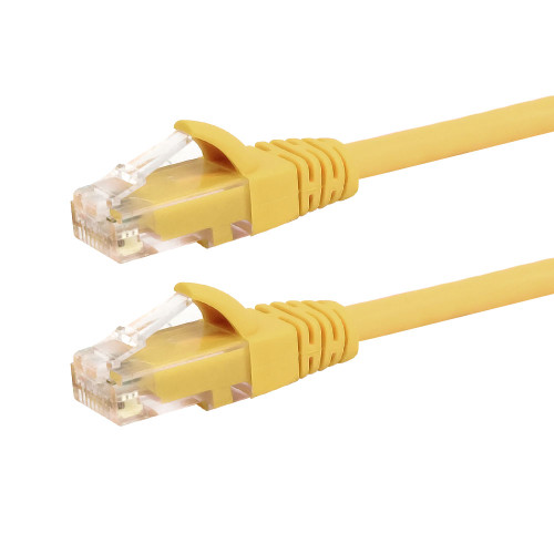 3ft RJ45 Cat5e 350MHz Molded Patch Cable - Yellow (FN-CAT5E-03YL)