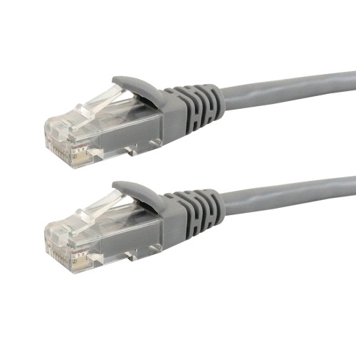 5ft RJ45 Cat5e 350MHz Molded Patch Cable - Grey (FN-CAT5E-05GY)