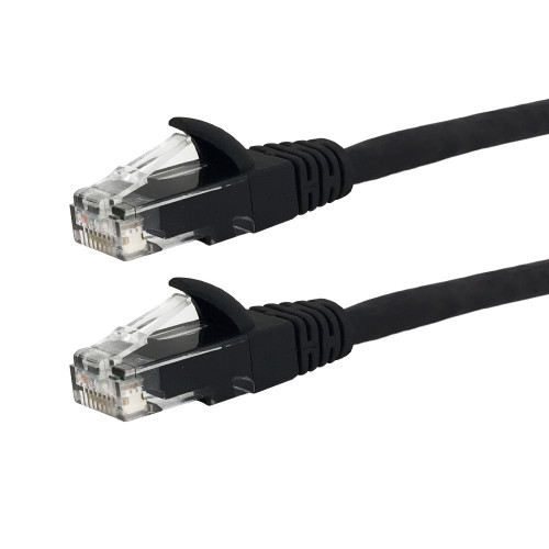 7ft RJ45 Cat5e 350MHz Molded Patch Cable - Black (FN-CAT5E-07BK)