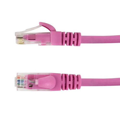 10ft RJ45 Cat5e 350MHz Molded Patch Cable - Pink FN-CAT5E-10PK