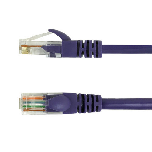 75ft RJ45 Cat5e 350MHz Molded Patch Cable - Purple FN-CAT5E-75PR