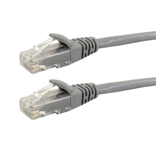 15ft RJ45 Cat6 550MHz Molded Patch Cable - Grey (FN-CAT6-15GY)