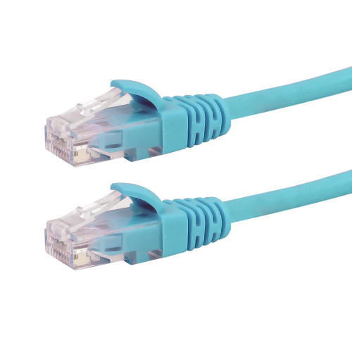 1ft Cat6a UTP 10GB Molded Patch Cable - Aqua (FN-CAT6A-01AQ)