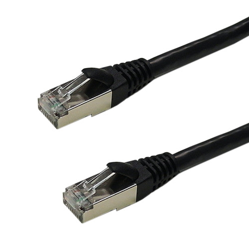 2ft Cat6a SSTP 10GB Molded Patch Cable - Black (FN-CAT6AS-02BK)