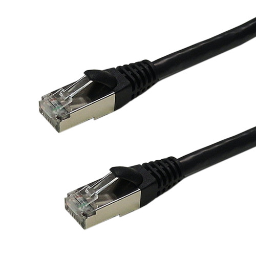 50ft Cat6a SSTP 10GB Molded Patch Cable - Black (FN-CAT6AS-50BK)