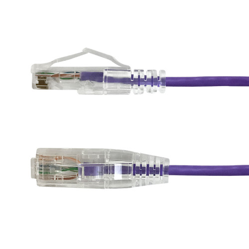 2ft Cat6a UTP 10Gb Ultra-Thin Patch Cable - Purple (FN-CAT6AUT-02PR)