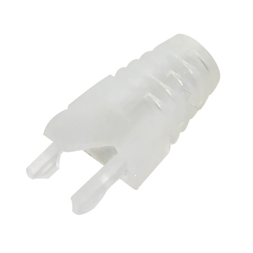 RJ45 Molded Style Boot - Clear - Pack of 100 (FN-CN-BTM6-CL-100)
