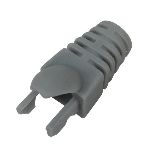 RJ45 Molded Style Boot - Grey - Pack of 100 (FN-CN-BTM6-GY-100)
