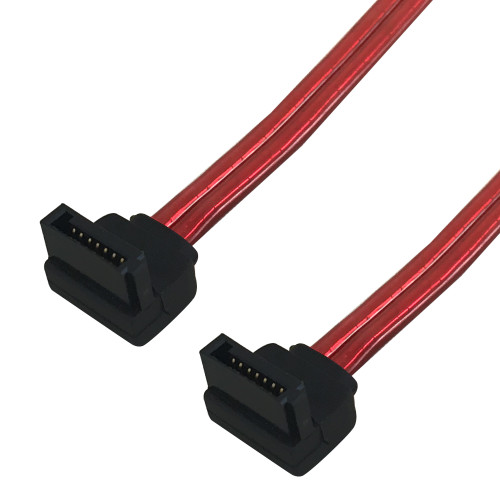 39 inch Right Angle SATA to Right Angle SATA Cable - 7 pin to 7 pin (FN-SA-120-39)