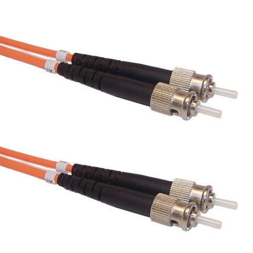 15ft 5m Multimode Duplex STST 625 micron Fiber Cable - 3mm Jacket FN-FO-100-15