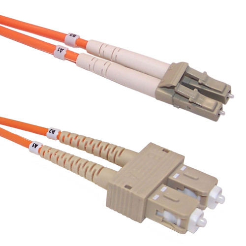 100ft (30m) Multimode Duplex LC/SC 62.5 micron Fiber Cable - 3mm Jacket (FN-FO-109-100)