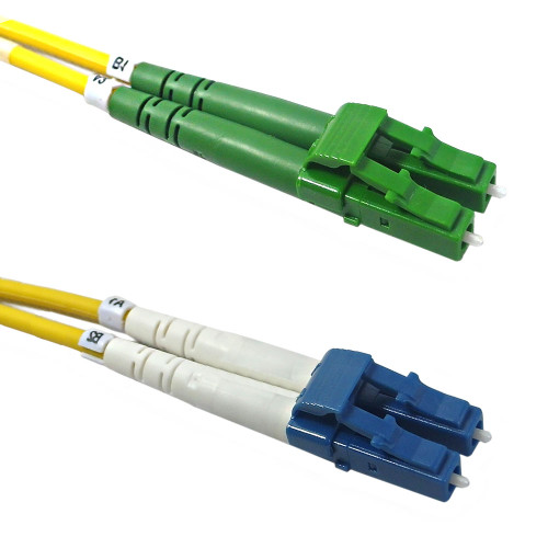 30ft - 10m Fiber Singlemode Duplex LC/UPC to LC/APC 9 micron - 3mm jacket LSZH (FN-FO-208-30-LCA)