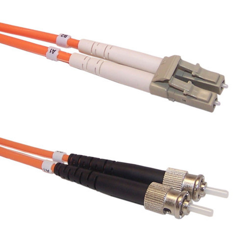50ft 15m Multimode Duplex LCST 50 micron Fiber Cable - 3mm Jacket FN-FO-310-50